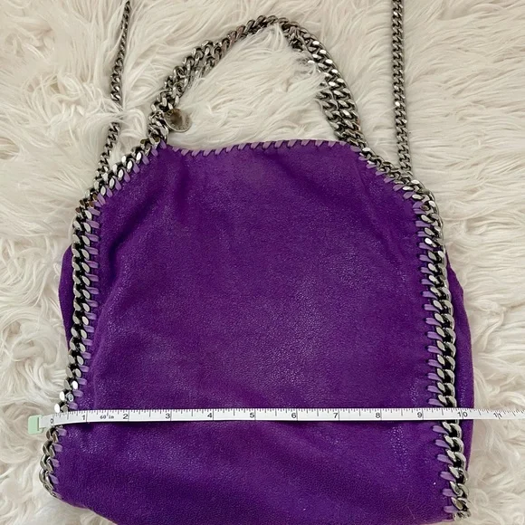 ❌SOLD❌ Stella McCartney Purple Chain-Trimmed Women's Bag EUC - Picture 8 of 9